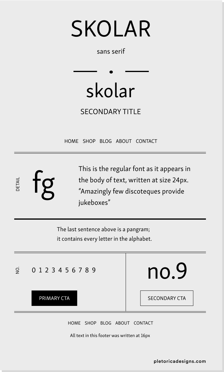 Skolar Sans Let's Type by PLETÓRICA Design Studio